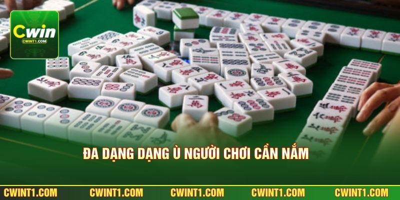 Đa dạng dạng ù người chơi cần nắm