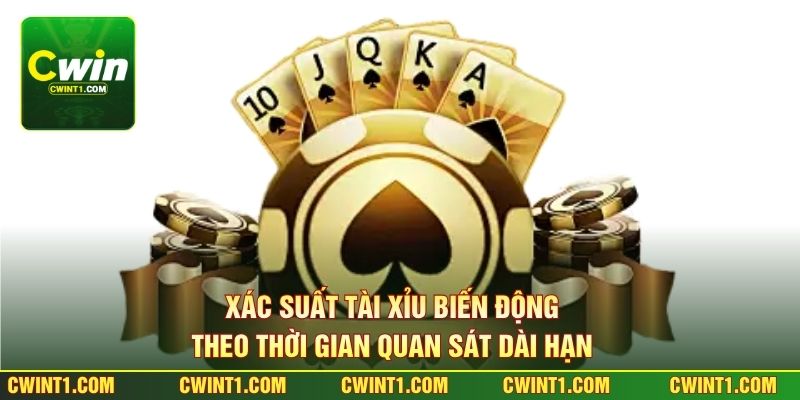 Xác suất tài xỉu biến động theo thời gian quan sát dài hạn 